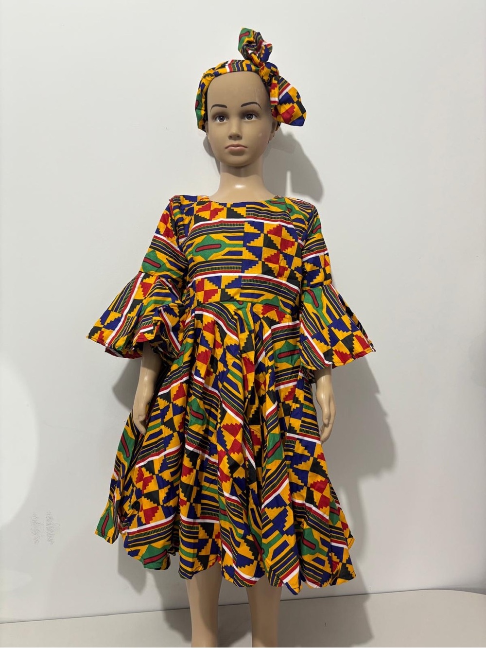 African Ankara Kente Danshiki girls / kids dress